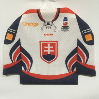 Echipa națională de hochei tricou mini auto Slovakia Ice Hockey Team White