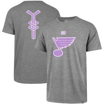 St. Louis Blues tricou de bărbați grey 47 Hockey Fights Cancer