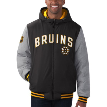 Boston Bruins geacă de bărbați Cold Front Polyfilled Padded Jacket w. Hood