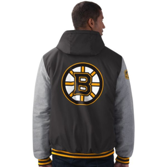 Boston Bruins geacă de bărbați Cold Front Polyfilled Padded Jacket w. Hood