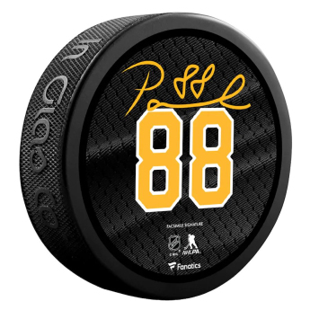 Boston Bruins puc David Pastrňák #88  Exclusive Player Hockey Puck - Limited Edition of 1000