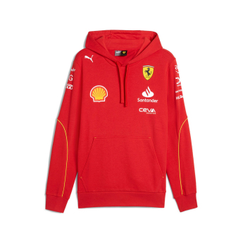 Ferrari hanorac de bărbați cu glugă Driver Hoody red F1 Team 2024