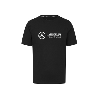 Mercedes AMG Petronas tricou de bărbați Large Logo Black F1 Team 2024