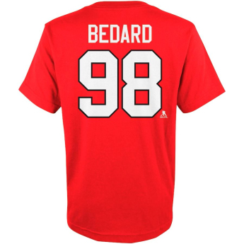 Chicago Blackhawks tricou de copii Connor Bedard #98 Player Name & Number Red