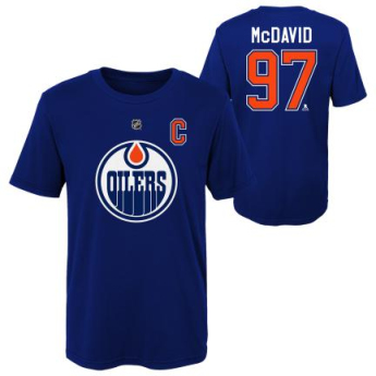 Edmonton Oilers tricou de copii Connor McDavid Captains Name and Number navy