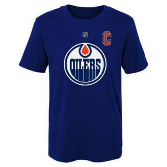 Edmonton Oilers tricou de copii Connor McDavid Captains Name and Number navy