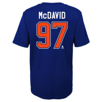 Edmonton Oilers tricou de copii Connor McDavid Captains Name and Number navy