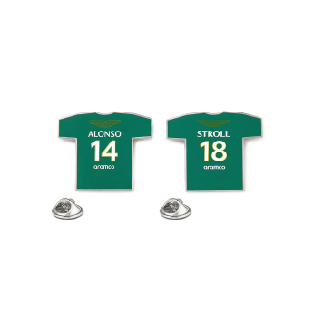 Aston Martin insignă set t-shirt Alonso and Stroll F1 Team 2024