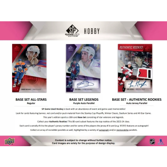 NHL cutii Cărți de hochei NHL 2023-24 Upper Deck SP Game Used Hobby Box