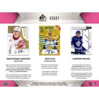 NHL cutii Cărți de hochei NHL 2023-24 Upper Deck SP Game Used Hobby Box