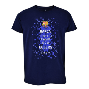 FC Barcelona tricou de bărbați Logos navy