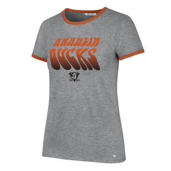 Anaheim Ducks tricou de dama Letter Ringer grey