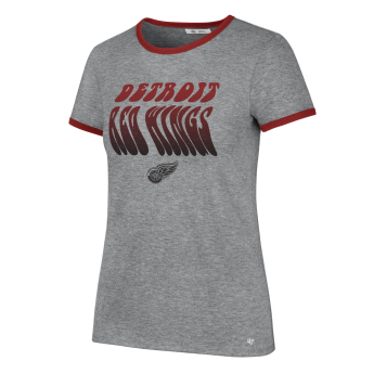 Detroit Red Wings tricou de dama Letter Ringer grey