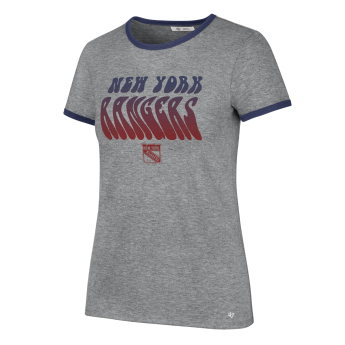 New York Rangers tricou de dama Letter Ringer grey