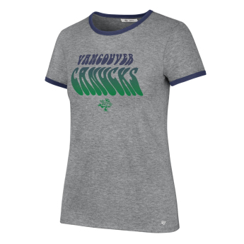 Vancouver Canucks tricou de dama Letter Ringer grey