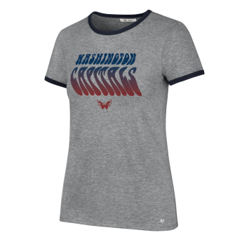 Washington Capitals tricou de dama Letter Ringer grey