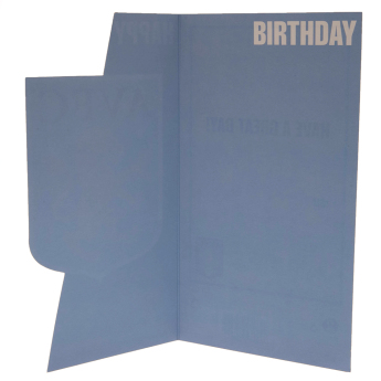 Aston Villa urări pentru ziua de naștere Crest Birthday Card