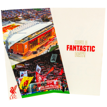 FC Liverpool felicitare cu abțibilduri, urare La mulți ani Personalised Birthday Card