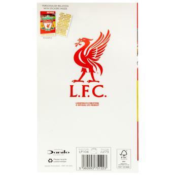 FC Liverpool felicitare cu abțibilduri, urare La mulți ani Personalised Birthday Card