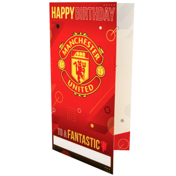 Manchester United felicitare cu abțibilduri, urare La mulți ani Personalised Birthday Card