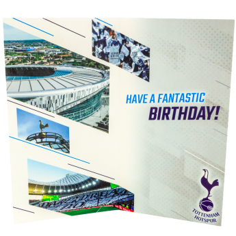 Tottenham Hotspur felicitare cu abțibilduri, urare La mulți ani Personalised Birthday Card