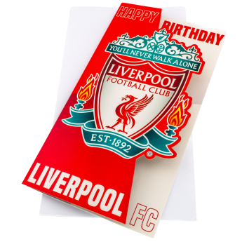 FC Liverpool urări pentru ziua de naștere Crest Birthday Card