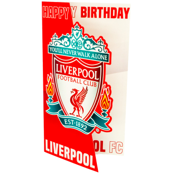 FC Liverpool urări pentru ziua de naștere Crest Birthday Card