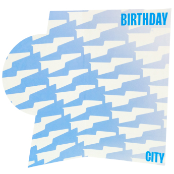 Manchester City urări pentru ziua de naștere Crest Birthday Card