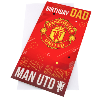 Manchester United urări pentru ziua de naștere Dad Birthday Card