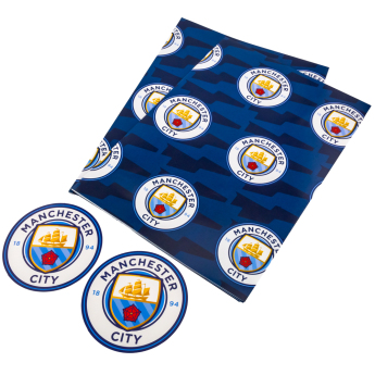Manchester City hârtie de împachetat Text Gift Wrap