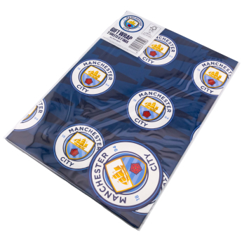 Manchester City hârtie de împachetat Text Gift Wrap