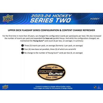 NHL cutii Cărți de hochei NHL 2023-24 Upper Deck Series 2 Blaster Box