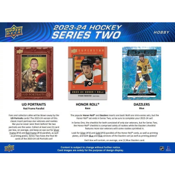 NHL cutii Cărți de hochei NHL 2023-24 Upper Deck Series 2 Blaster Box