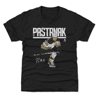 Boston Bruins tricou de copii David Pastrnak #88 Hyper WHT 500 Level black