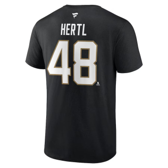 Vegas Golden Knights tricou de bărbați #48 Tomáš Hertl Black Authentic Stack Name & Number