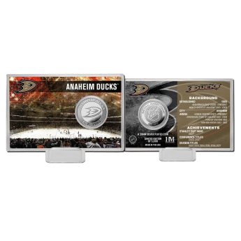 Anaheim Ducks monede de colecție History Silver Coin Card Limited Edition od 5000