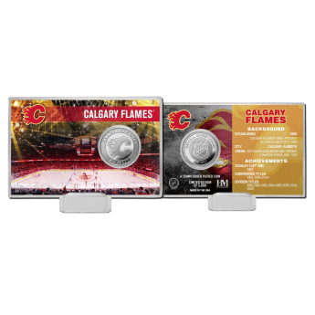 Calgary Flames monede de colecție History Silver Coin Card Limited Edition od 5000