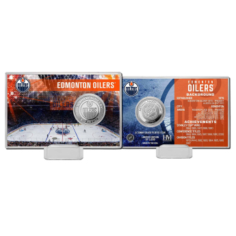 Edmonton Oilers monede de colecție History Silver Coin Card Limited Edition od 5000