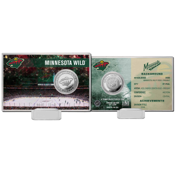 Minnesota Wild monede de colecție History Silver Coin Card Limited Edition od 5000