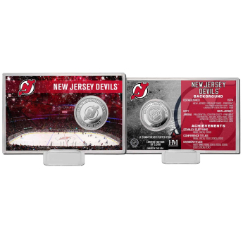 New Jersey Devils monede de colecție History Silver Coin Card Limited Edition od 5000