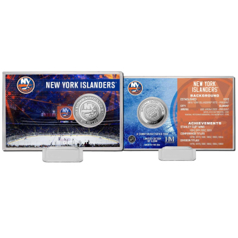 New York Islanders monede de colecție History Silver Coin Card Limited Edition od 5000
