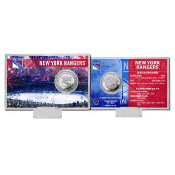 New York Rangers monede de colecție History Silver Coin Card Limited Edition od 5000