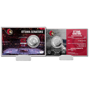 Ottawa Senators monede de colecție History Silver Coin Card Limited Edition od 5000