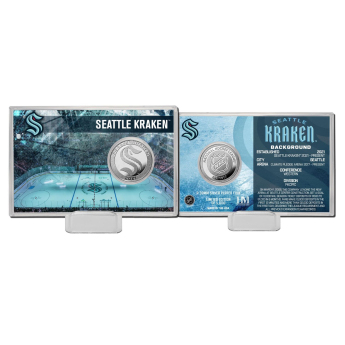 Seattle Kraken monede de colecție History Silver Coin Card Limited Edition od 5000