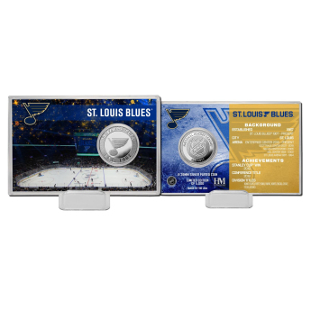 St. Louis Blues monede de colecție History Silver Coin Card Limited Edition od 5000