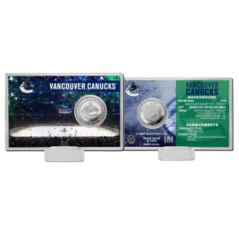 Vancouver Canucks monede de colecție History Silver Coin Card Limited Edition od 5000