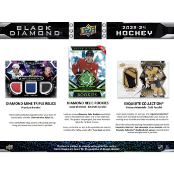 NHL cutii Cărți de hochei NHL 2023-24 Upper Deck Black Diamond Hockey Hobby Box