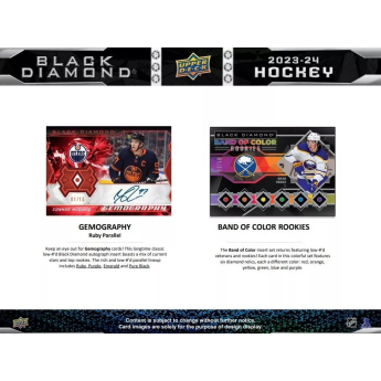 NHL cutii Cărți de hochei NHL 2023-24 Upper Deck Black Diamond Hockey Hobby Box