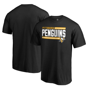 Pittsburgh Penguins tricou de bărbați black Iconic Collection On Side Stripe