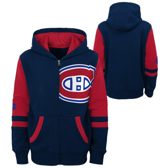 Montreal Canadiens hanorac cu glugă pentru copii faceoff colorblocked fleece full-zip